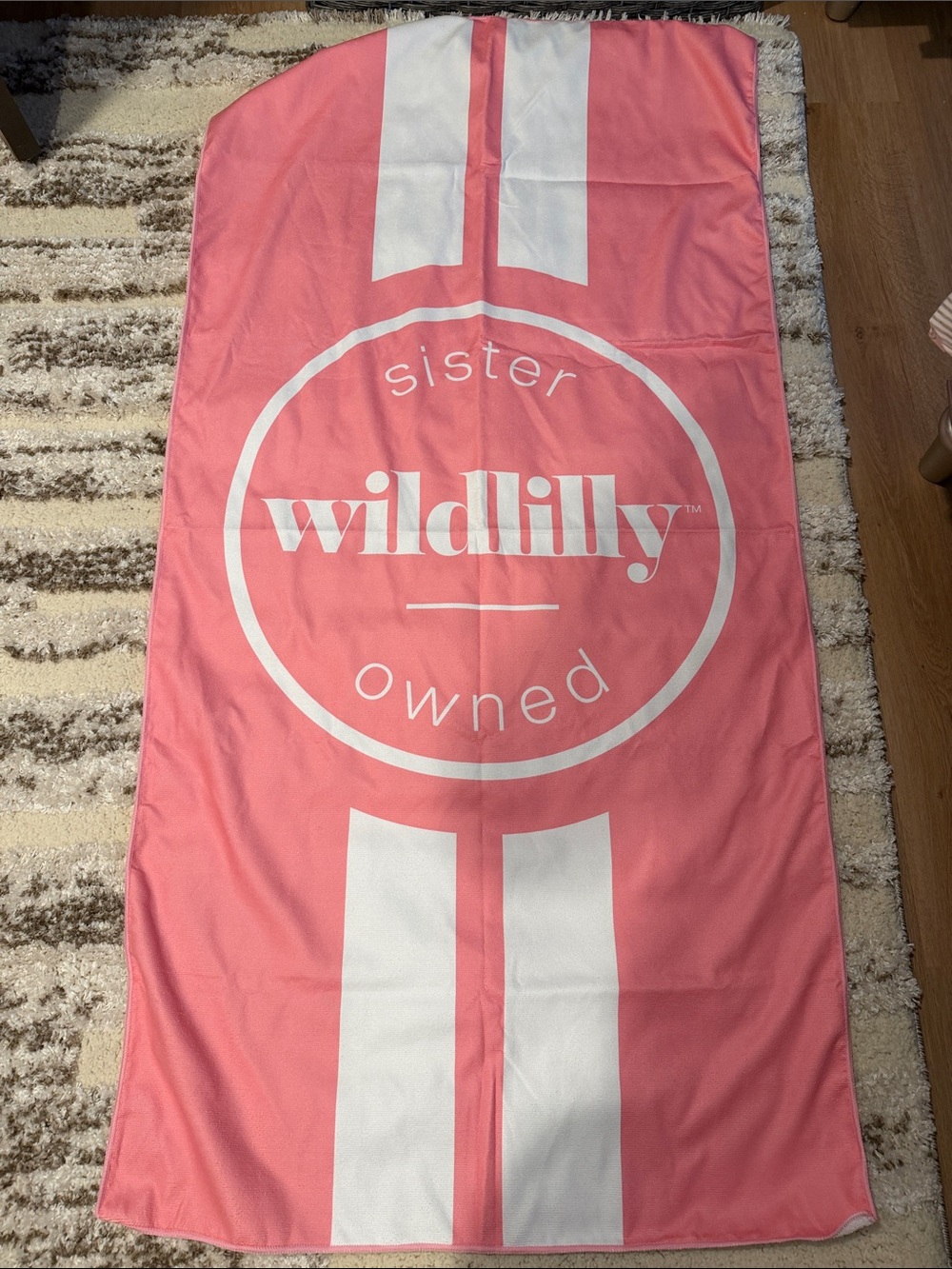 Wildlilly Sister-Owned Pink Beach Towel